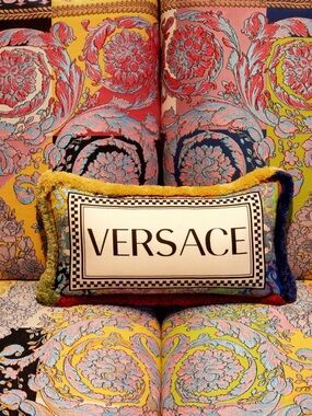 Versace Multicolor Barocco Patchwork Decorative Pillow